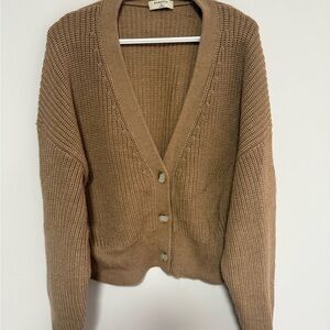 Babaton Women's Brown Cardigan Sweater